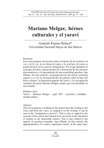 Mariano Melgar, héroes culturales y el yaraví