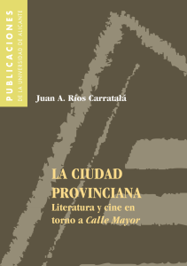 la ciudad provinciana - publicar en la Universidad de Alicante