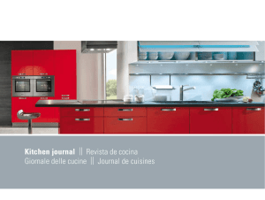 Kitchen journal || Revista de cocina Giornale delle cucine || Journal
