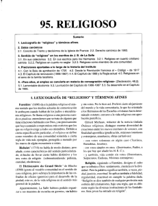 95. RELIGIOSO