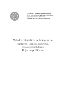 Cuadernillo de problemas - Universidad Politécnica de Cartagena