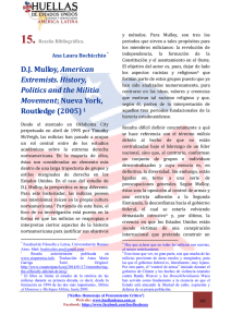 D.J. Mulloy, American Extremists. History, Politics and the Militia
