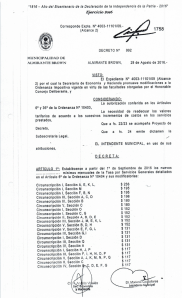 Decreto 992 - Almirante Brown