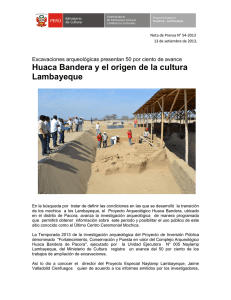 Huaca Bandera y el origen de la cultura Lambayeque