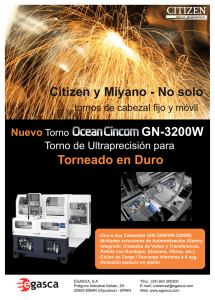 Citizen y Miyano - No solo GN-3200W Torneado en Duro