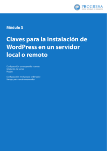 Claves para la instalación de WordPress en un servidor local o remoto