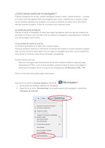 Guía para borrar “caché” de tu navegador en pdf