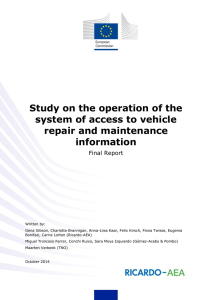 Study on the operation of the system of access to vehicle