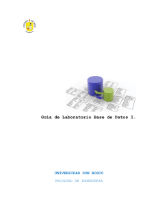 Guía de Laboratorio Base de Datos I.