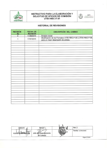 Instruccion de Trabajo para la Solicitud y Elaboracion de Oficios de