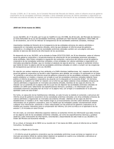 Circular de la CNMV 1/2004 - Comisión Nacional del Mercado de