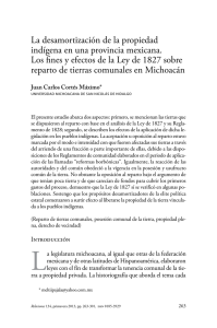 La desamortización de la propiedad indígena en una provincia