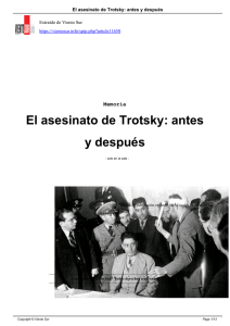 El asesinato de Trotsky: antes y después