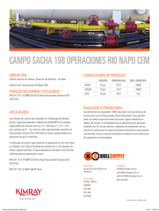 CAMPO SACHA 198 OPERACIONES RIO NAPO CEM