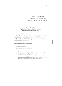 reglamento de la corte interamericana de derechos humanos