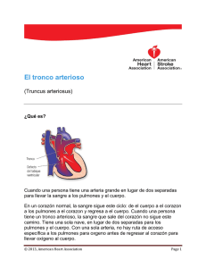El tronco arterioso - American Heart Association