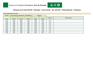 Horarios de la línea 0313A - Granada - Loma Verde