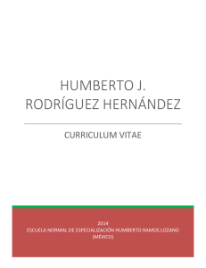 Dr. Humberto J. Rodríguez Hernández. Escuela Normal de