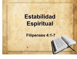 Estabilidad Espiritual Fil. 4b
