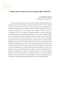 Tributos para la nobleza en Nueva España, siglos XVIII-XIX