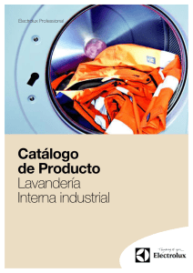 Catálogo de Producto Lavandería Interna industrial