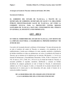 LEY SECA - Periódico oficial - Gobierno del Estado de Tlaxcala
