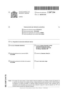 DISPOSITIVO DE ELECTRODO INDIFERENTE INTERNO