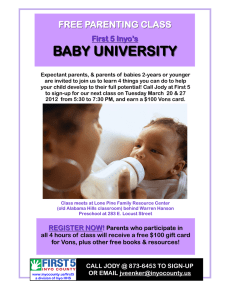 baby university