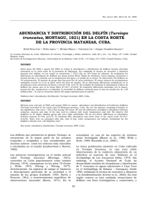 ABUNDANCIA Y DISTRIBUCIÓN DEL DELFÍN (Tursiops truncatus
