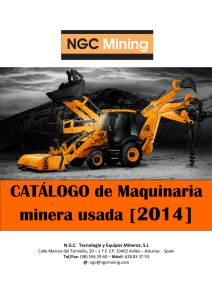 CATÁLOGO de Maquinaria minera usada - E