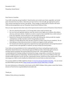 Food Service Wellness Policy Letter Span and Eng