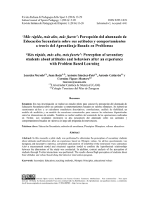 `Más rápido, más alto, más fuerte`: Percepción del alumnado de