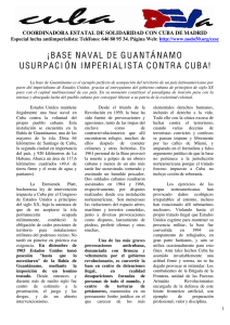 ¡BASE NAVAL DE GUANTÁNAMO USURPACIÓN IMPERIALISTA