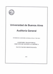 Informe de Auditoría General Final Nº 503/2011