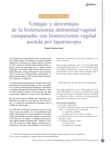 Ventajas y desventajas de la histerectomía abdominal/vaginal