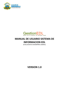 Manual de Usuario Sistema de Información EDL