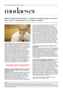 Alberto Palatchi (Pronovias): “Vender en noventa países no quiere