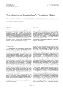 "Hospital Anxiety and Depression Scale" y Psicopatología Afectiva