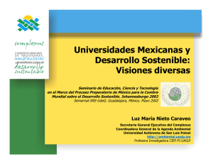Universidades Mexicanas y Desarrollo Sostenible: Visiones diversas