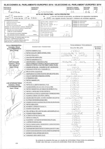 Acta de escrutinio