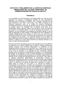 Estatuto y Reglamento CAI - Colegio de Administradores de Fincas