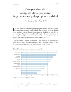 Composición del Congreso de la República: fragmentación y