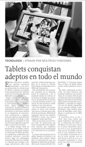 Tablets conquistan adeptos en todo el mundo