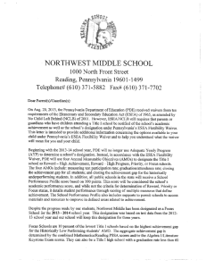 northwest middle school - Reading School District