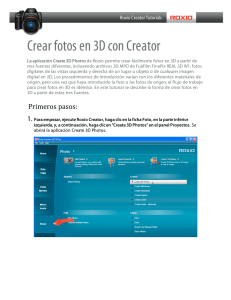 Crear fotos en 3D con Creator