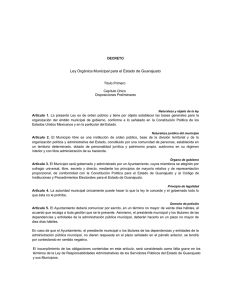 Ley Orgánica Municipal para el Estado de Guanajuato