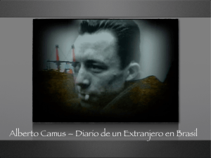 Alberto Camus – Diario de un Extranjero en Brasil