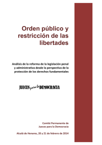 Orden público y restricción de las libertades