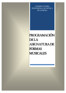 Programación de Formas Musicales - Conservatorio Profesional de