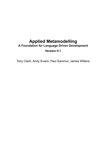 Applied Metamodelling